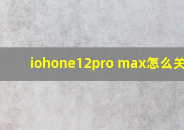 iohone12pro max怎么关app